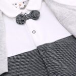 famuka Baby Boys Romper Infant Gentleman Bodysuit Wedding Clothes - Image 4