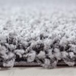 Abaseen Small Large Shaggy Rug Modern Rugs Living Room Extra Large Small Medium Rectangular Size Soft Touch Thick Pile Living Room Area Rugs Non Shedding (Silver, 60x110 cm) - Image 3