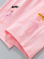 Toddler Girls Summer Short Outfits Clothes Set Kids Cute Unicorn Bunny Rainbow Animal Print Short Sleeve Cotton T-Shirt Tops and Shorts 2 Piece Crewneck Clothing Set Age 1-7 Years Old - Image 7