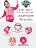 Paw Patrol Hoodie | Skye Girls' Hoodies | Glitter Kids Hoody | Childrens Zip Up Jumper - Image 5