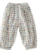 Toddler Kids Baby Girls Boys Cotton Pull On Cartoon Print Elastic Basic Harem Long Pants Bloomers Casual Joggers Leggings for Toddler Girls