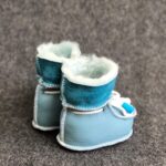 Sheepskin Baby Slippers Gloves Set Boots Mittens Thumbed Mittens Kids Wool Fur Winter 100 Natural Socks Girls Boys Infant Newborn Size Leather 2 Booties - Image 4