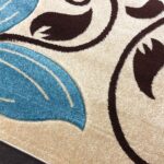 Rugs4sale Vogue Beige 1.4cm Thick Pile Modern Area Rug Living Room, Bedroom, Office And Home Decor l Ideal For Kids Room, Dining Hall, Indoor/Outdoor Carpet Mat (Beige/Blue-120x170cm) - Image 3