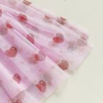 BYUSBAYA Toddler Girls Valentines Tutu Dress Sleeveless Heart Print Layered Ruffles Tulle Cake Dress Wedding Ball Gown Dress - Image 5