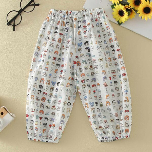 Toddler Kids Baby Girls Boys Cotton Pull On Cartoon Print Elastic Basic Harem Long Pants Bloomers Casual Joggers Leggings for Toddler Girls - Image 6
