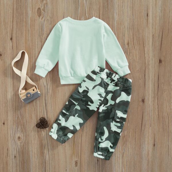 CocMouse Toddler Girls Clothes 1T 2T 3T 4T 5T 6T Fall Outfits Baby Pullover Sweatshirt Camouflage Pants Set Kids Sweatsuit - Image 4