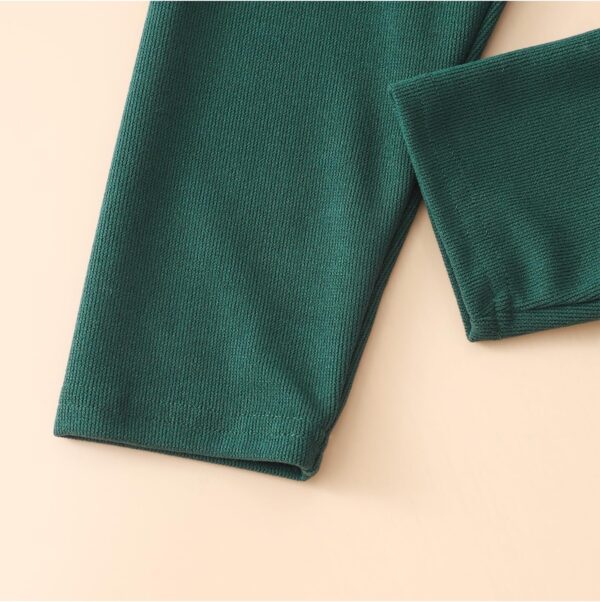 DHASIUE Girl Trousers Set Raglan Long Sleeve Ruffle Top Shirt Print Pants Kid 2 Pcs Outfits Clothes 3-7 Years - Image 7