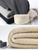 Kids Girls Boys Fleece Jogging Trouser Sweatpants Warm Winter Childrens School Play Tracksuit Classic Bottom Soft Jog Pants - Image 3