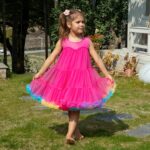 LACOFIA Girls Tutu Dress Toddler Layered Fluffy Summer Dresses Casual Party Tulle Sundress for Kids 2-8 Years - Image 3