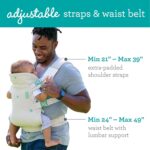 Infantino - Flip 4-in-1 Nature & Nurture Convertible Carrier - 4 Positions - Adjustable Lumbar - Waist Belt - Head Support - Ergonomic Seat - Padded Shoulder Straps - Recycled Materials - 1 Unit - Image 6