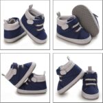 Baby Boots 6 12 Months Girls Newborn Shoes Boots Baby Girls and Boys Warm Shoes Soft Comfortable Canvas Infant Toddler Home Shoes Baby Slippers 12 18 Months Baby Sock Shoes Boots - Image 5