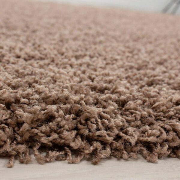 HMWD X Large Small Fluffy Shaggy Large Area Rug Thick Pile Hallway Runner Non Slip Living Room Bedroom Non-Shed Floor Carpet- Available in 6 Exquisite Colors (Mocha, 60x110 cm) - Image 2