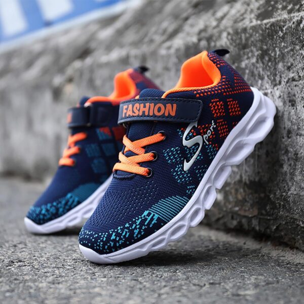 Boys Girls Shoes Kids Tennis Athletic Running Walking Lightweight Sneakers for Little/Big Kid Breathable Mesh Sport Shoes 3 Boys Tennis Shoes Size 4 - Image 4