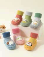 FEOYA Baby Slippers Socks 3 Pairs Anti Slip Infant Baby Floor Sock Slippers Newborn Boys Girls Breathable First Walking Shoes Winter Thermal Step Socks Christmas Baby Gift - Image 3