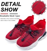 Boys Trainers Kids Running Shoes PE Trainers Breathable Sports Tennis Sneakers Slip-On Outdoor Athletic Walking Shoes - Image 6