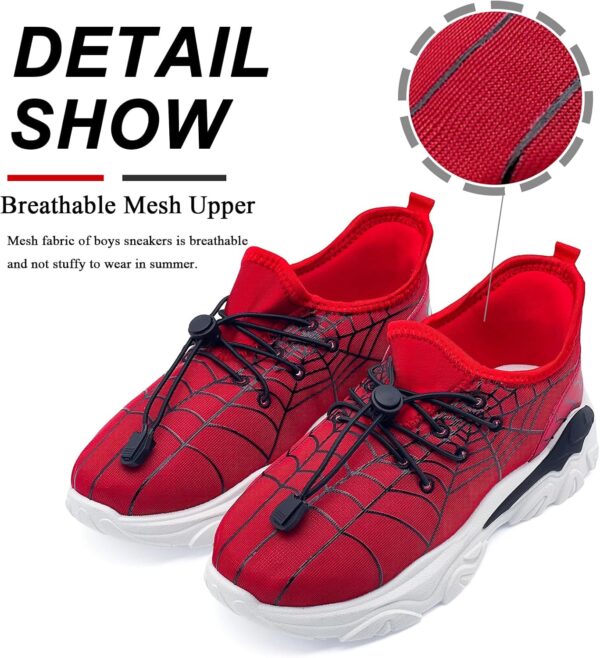 Boys Trainers Kids Running Shoes PE Trainers Breathable Sports Tennis Sneakers Slip-On Outdoor Athletic Walking Shoes - Image 6