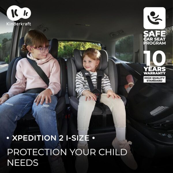 Kinderkraft XPEDITION2 I-Size Child Car Seat with 360 Degree Rotation, Isofix, Base Station, Special Safety Systems, Easy to Clean, from Birth Group 0/1/2/3 0-36 kg, Black - Image 2