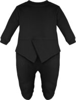 Lilax Baby Boy Gentleman Tuxedo Footie Christmas Holiday Outfit with Bow Tie - Image 3