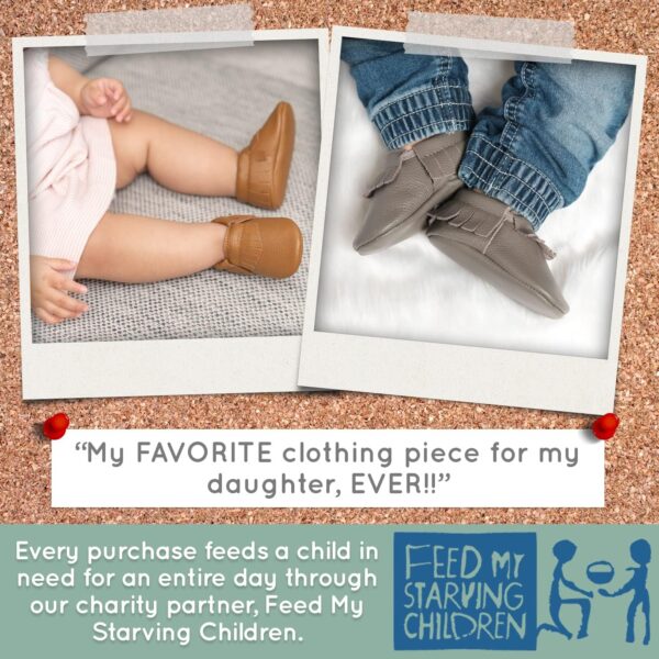 BirdRock Baby Moccasins - Premium Soft Sole Leather Boys and Girls Shoes for Infants, Babies, & Toddlers - Image 2