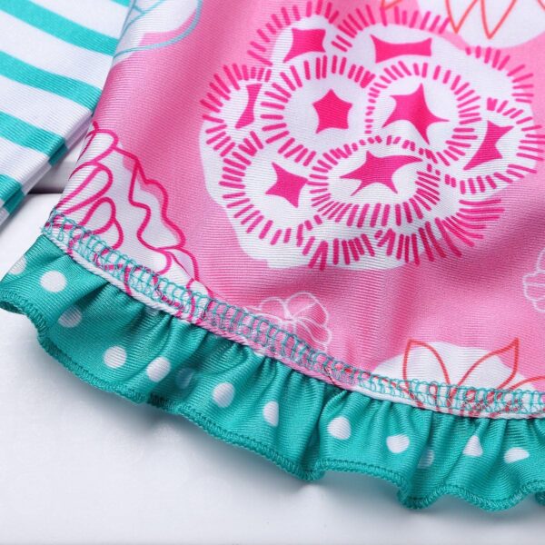 Freebily Toddler Baby Girls Two Piece Rash Guard Swimsuit Shirt Top with Bloomers Sun Protection Swimwear UPF 50+ - Image 7