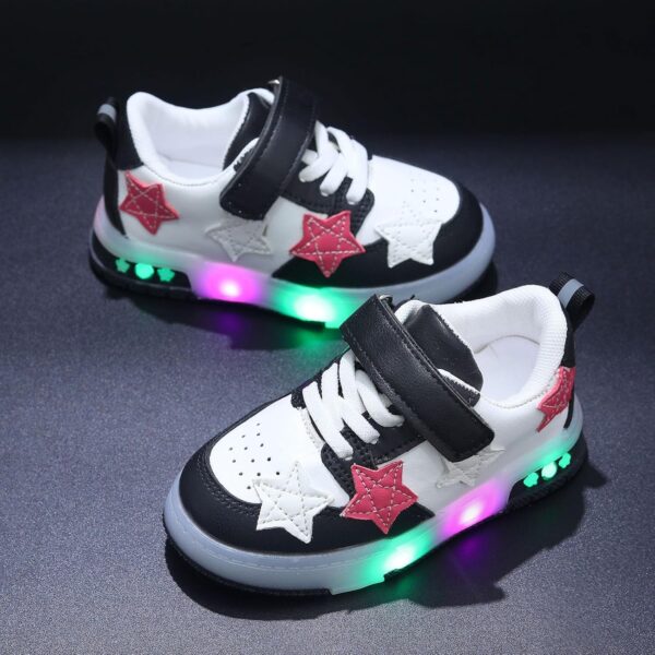 Girls Boys School Shoes - Kids Sports Athletic Shoes Toddler Little Kids Shoes Kids Athletic Shoes Light Up Trainers Kids Kids Sneakers Shoes Girls&Boys Trainers Children's Day Gift - Image 5