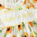 XIXIMAON Cute Baby Girl Summer Clothes Babydoll Collar Short Puff Sleeve Letter Embroidery Ruffle Romper Dress Mamas Mini Floral Jumpsuit Toddler Outfits - Image 4