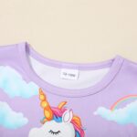 Kids Clothes 2pcs Girls Clothing T Shirt & Jeans Set for 12Months-5T Girls Perfect as Birthday or Baby Easter Outfit - Image 5