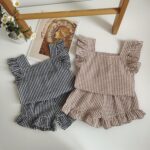 Infant Outfit Clothing Set 2-Pieces Suit 3-24M Girls Bloomer Shorts For Girl Photoshoot Props - Image 7