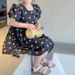 Girls Sandals Toddler Little Girls Sandals with Pearls Flower Summer Breathable Leather Shoes - Image 8