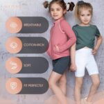 SOFTSAIL Girls Leggings Cycling Shorts Short Cotton Sport Dancing Gymnastic Breathable Comfy Stretchable - Image 2