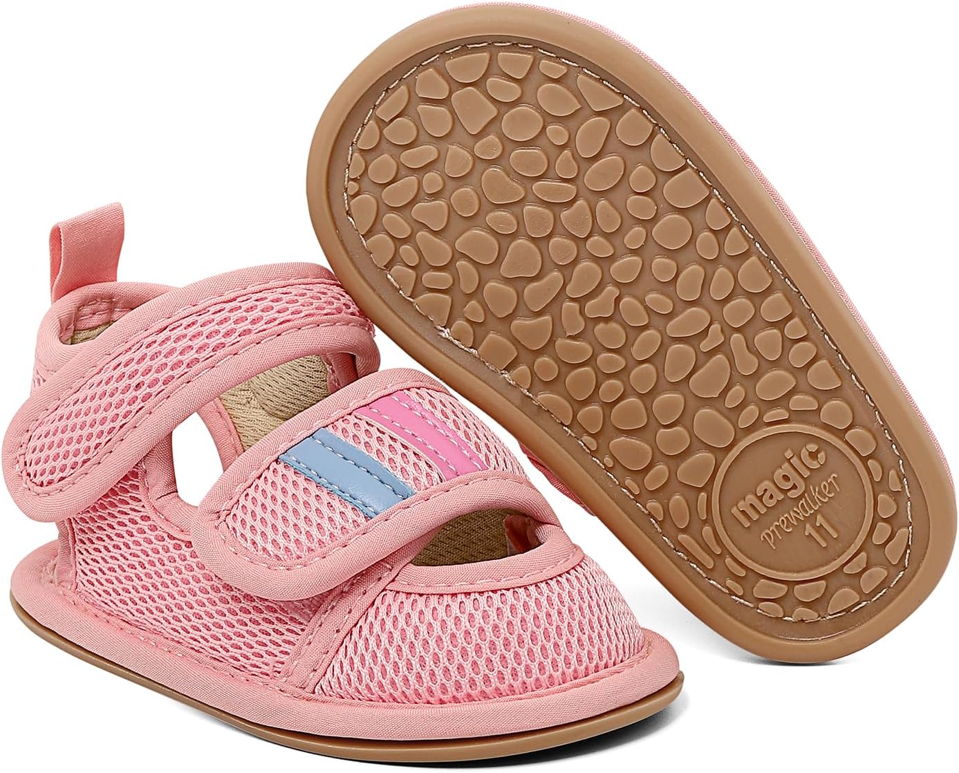 81qeFLwHu9L._AC_SL1500_.jpg Baby Boys Soft Sole Sandals Toddler Anti-Slip Summer Crib First Walking Shoes - Image 1