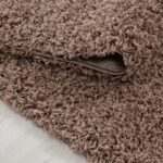 Abaseen Small Large Shaggy Rug Modern Rugs Living Room Extra Large Small Medium Rectangular Size Soft Touch Thick Pile Living Room Area Rugs Non Shedding (Mocha, 80x150 cm) - Image 4