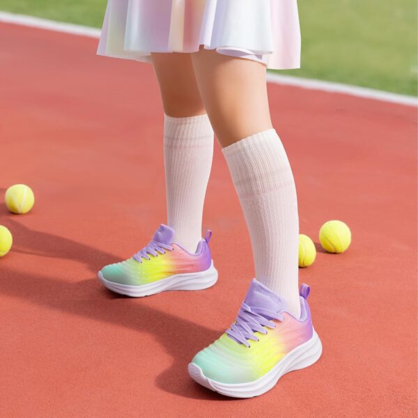 Trainers for Boys Girls Lace-up Athletic Sneakers Durable Kids Running Shoes - Image 4