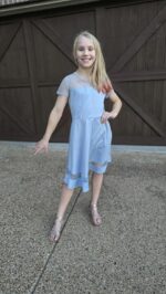 Arshiner Girls Dresses Festival Kids Summer Mesh Dress A-Line Elegant Party Fashion Dresses Casual Short Sleeve Dresses for Girls 5-13 Years - Image 5