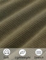 FEOYA Girls Ribbed Flared Leggings Cotton Ruffle Leggings Bell Bottoms Yoga Pants Casual High Waisted for Dance Workout - Image 4