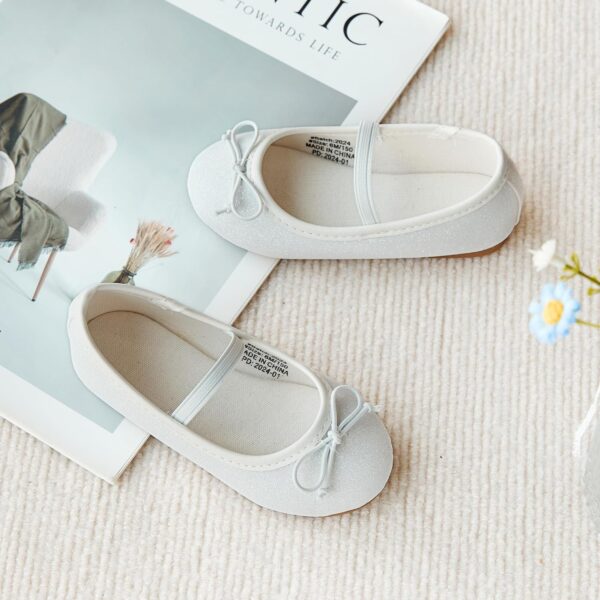 Kiderence Little Toddler Girls Dress Shoes Ballerina Ballet Flats Kids Mary Janes - Image 3