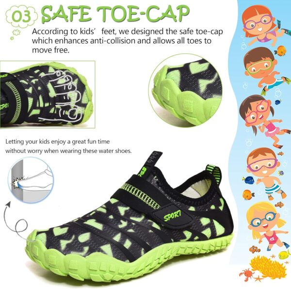 Water Shoes Kids Boys Girls Beach Shoes Kids Aqua Swimmming Shoes Pool Barefoot Shoes Quick Dry Lightweight Kids Surfing Diving Shoes - Image 4