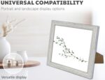 Picture Frame 8 x 10, Light Grey, Pack of 3, Freestanding and Wall Mountable, 20 x 25 cm, 10x8 Picture Frames, Grey 8x10 Photo Frames, 8x10 Photo Collage Gallery Display - Image 6