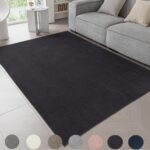 Ceneco Pink Rugs for Bedrooms,Short Pile Rugs Lving Room,Non Slip Washable Bedside Rug, Soft Low Pile Rug for Kids Room,Indoor Office Mat,Lounge Soft Carpet (Pink, 120x160cm)