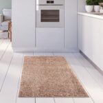 THE RUGS Living Room Rug - Shaggy Soft And Elegant Carpets For The Bedrooms And Kitchen, Easy To Clean, Many Different Sizes (60x110 cm, Beige) - Image 3