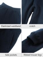 Kids Girls Boys Fleece Jogging Trouser Sweatpants Warm Winter Childrens School Play Tracksuit Classic Bottom Soft Jog Pants - Image 2
