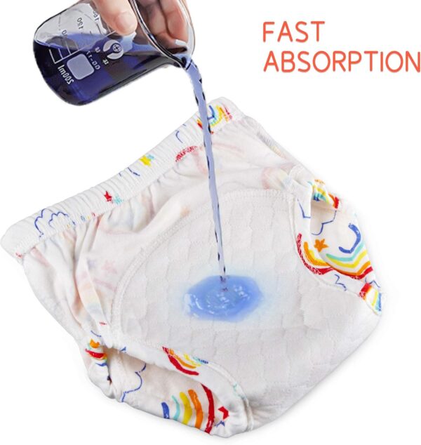 Max Shape Potty Training Pants Girls 2T,3T,4T,Toddler Training Underwear for Baby Girls 4 Pack - Image 4