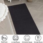 Ceneco Pink Rugs for Bedrooms,Short Pile Rugs Lving Room,Non Slip Washable Bedside Rug, Soft Low Pile Rug for Kids Room,Indoor Office Mat,Lounge Soft Carpet (Pink, 120x160cm) - Image 6