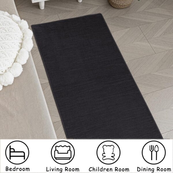 Ceneco Pink Rugs for Bedrooms,Short Pile Rugs Lving Room,Non Slip Washable Bedside Rug, Soft Low Pile Rug for Kids Room,Indoor Office Mat,Lounge Soft Carpet (Pink, 120x160cm) - Image 6