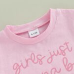 Domisola Baby Girl First Birthday Outfits Letter Print Short Sleeve T-shirt Tops Pants Shorts Set Infant Summer Clothes - Image 4