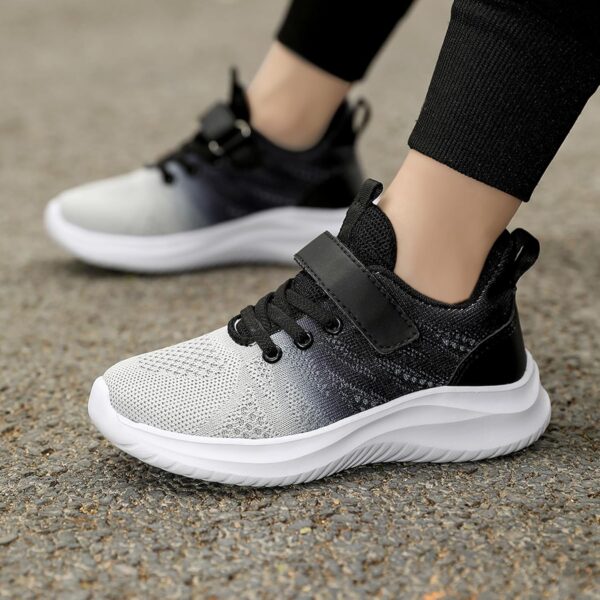 Dhinash Boys' Fashion Trainers Girls Low-Top Trainers Kids Sneakers Tennis Shoes Running Shoes Athletic Barefoot Shoes Walking Shoes Sports Shoes Unisex - Image 3