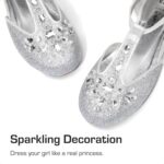 DREAM PAIRS Girls Mary Jane Shoes Flower Girls Shoes with Pearl T-Strap Wedding Party School Girls Flats for Toddler Little Big Kid - Image 3