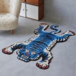 5x3.3ft Tibetan Tiger Area Rug Tufted High Pile XLarge Indoor Machine Washable Carpet with Nonslip TPR Backing - Bedroom, Bathroom, Living & Dining Room Home Décor - Image 8