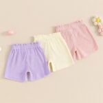 PanLidapan Toddler Infant Baby Girl 3 Pack Shorts Elegant Elastic Waist Bow Bottoms Summer Casual Clothes - Image 3