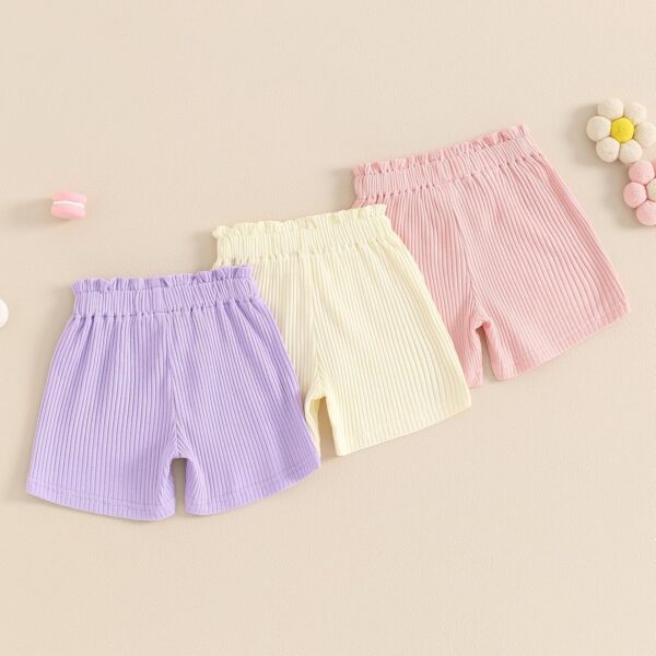 PanLidapan Toddler Infant Baby Girl 3 Pack Shorts Elegant Elastic Waist Bow Bottoms Summer Casual Clothes - Image 3